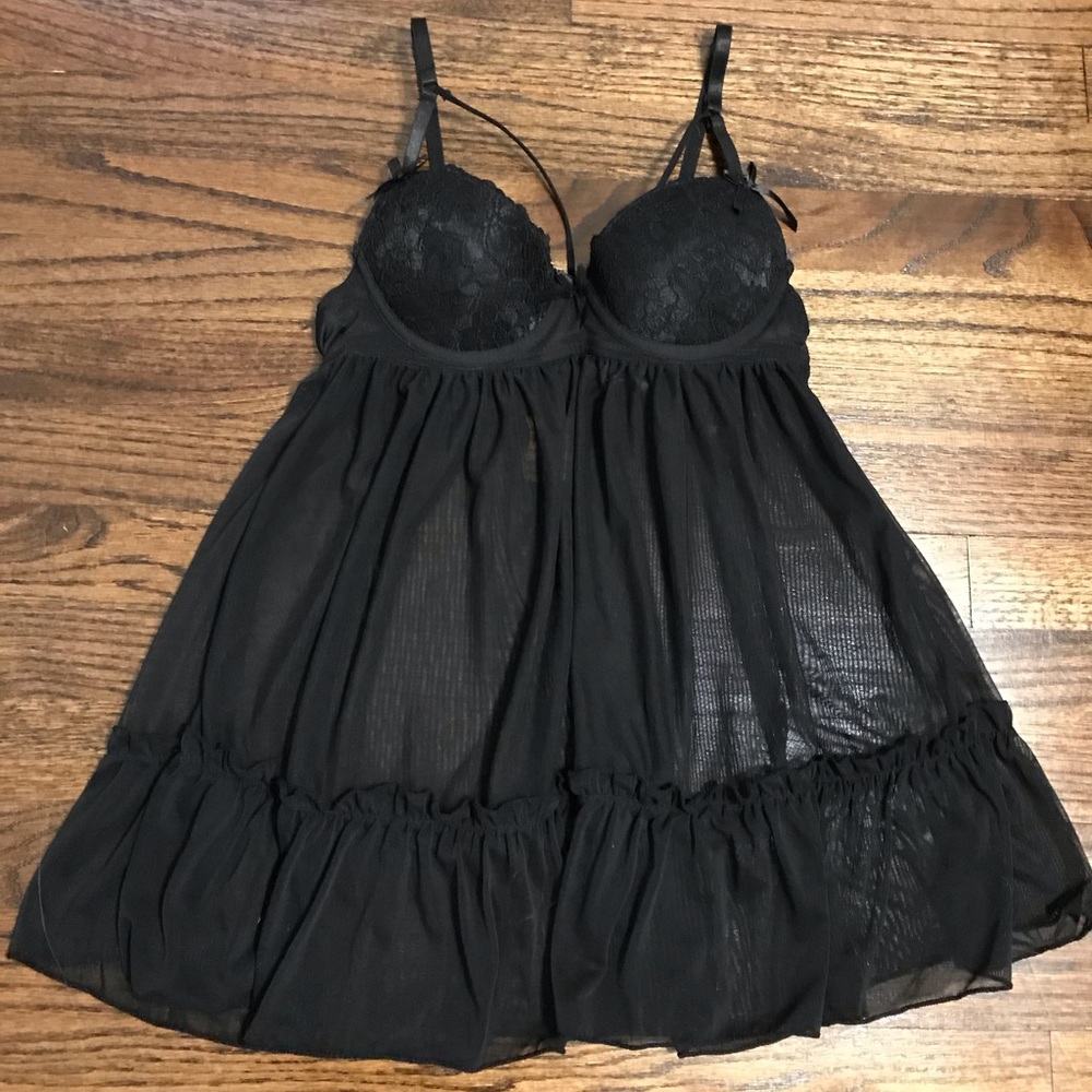 Black Lingerie Slip
